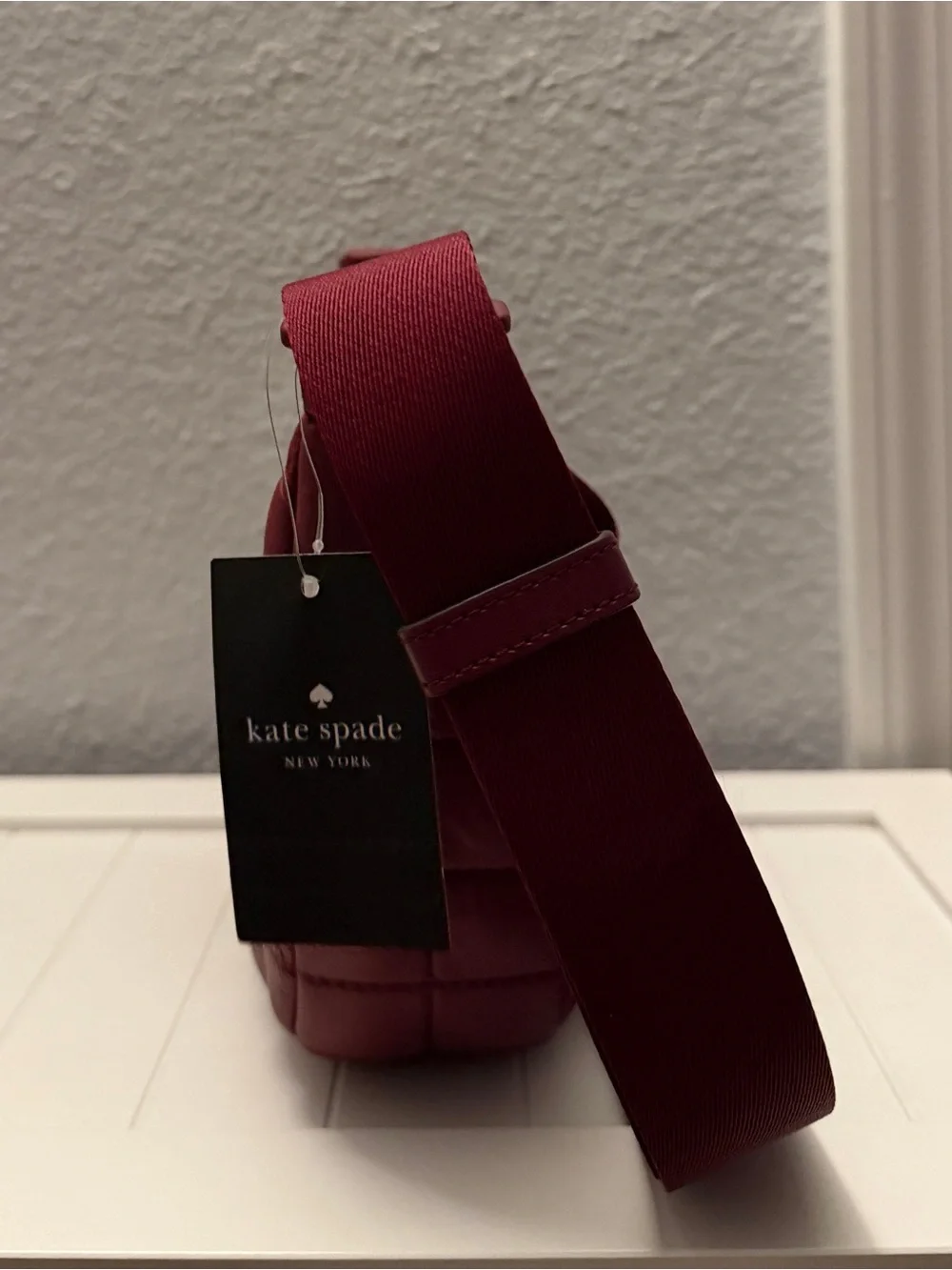 Kate Spade CAMDEN Quilted Crossbody Sling Bag in Deep Berry NWT